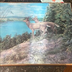 1960’s 3D Deer Scenic Wall Art
